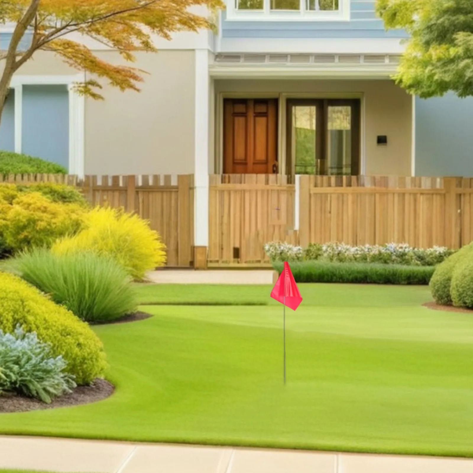 

60 шт. Красные маркеры для ирригационных систем из цельной стальной проволоки, наземные указатели для разметки газонов, установки спринклеров, разметки границ участков и тропок