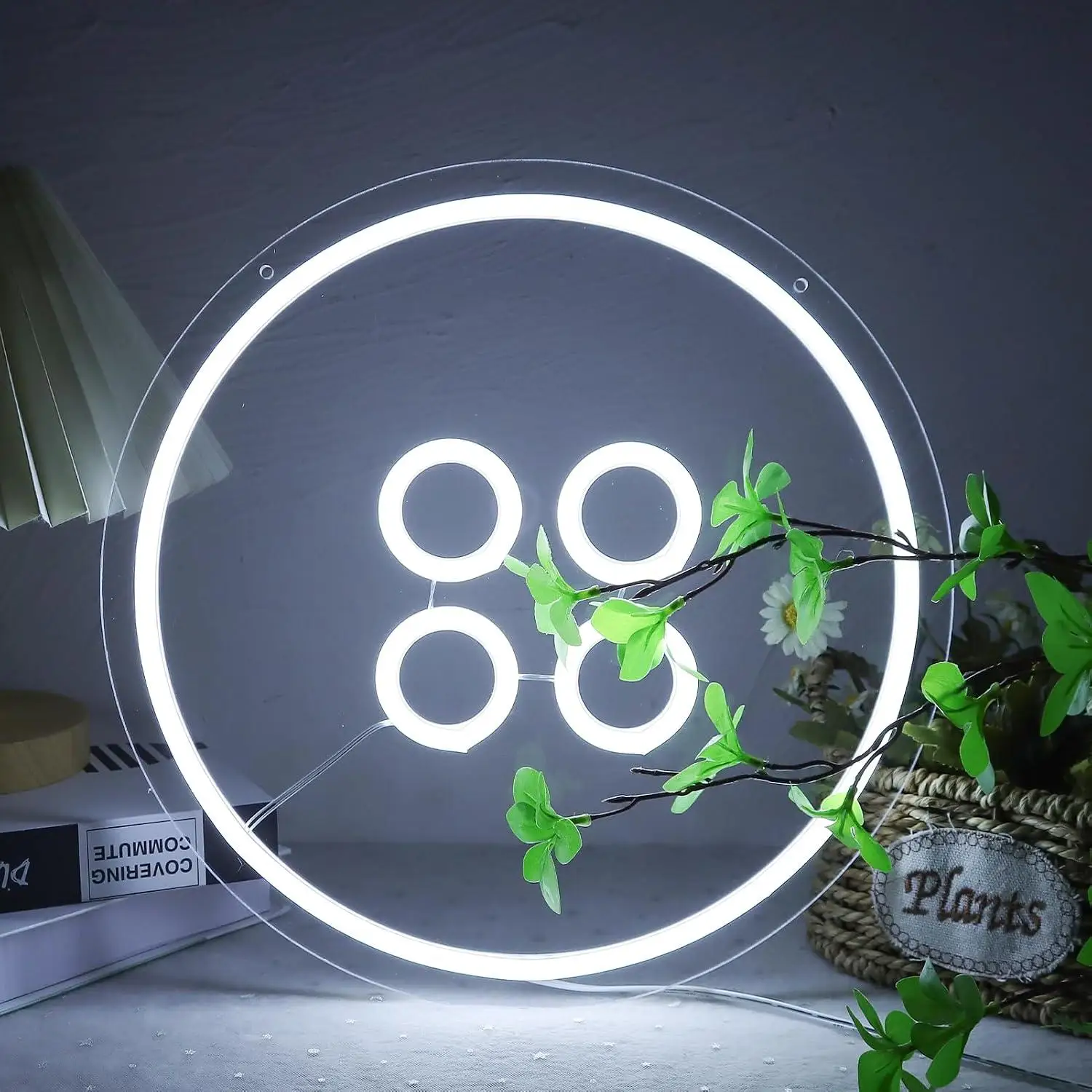 Game Controller Button Neon Sign USB Dimmable LED Lights For Game Room Man Cave Bedroom Streamer Studio Wall Decor