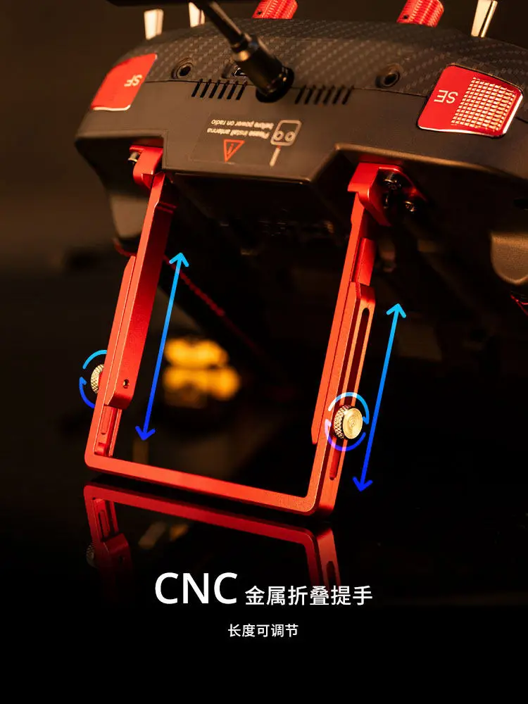 RadioMaster Boxer RC Transmitter CNC Metal Upgrade Kit Buttons Hand Grips Carbon Fiber Front Shell Replacement Accessories
