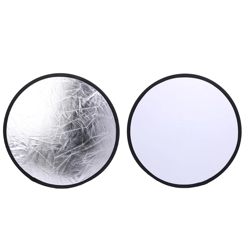 2 PCS Reflector Soft Light Board 2-in-1 Photo Reflectors Diffuser Round Photography Accessories Fill