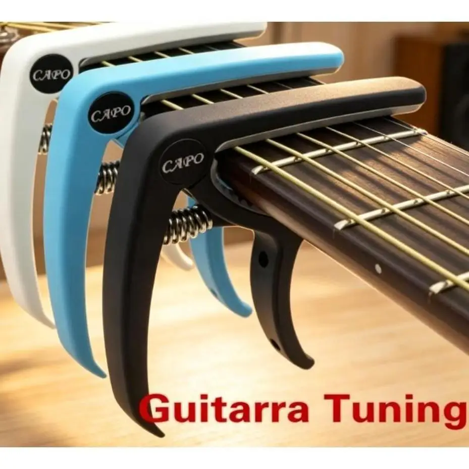 1 Pcs New Plastic Steel Resin Guitar Capo 2-in-1 Universal Clip For Folk Guitar Ukulele Musical Instrument Accessories