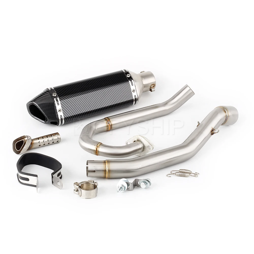 For Yamaha WR125 2009 to 2017 WR125X WR125R WR 125 R / X Escape Motorcycle Exhaust With Mid Link Pipe Slip-on