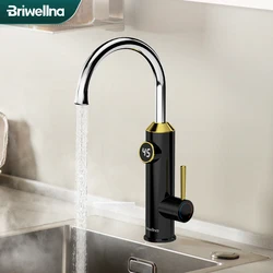 Briwellna Intelligent Water Heater 220V Kitchen Faucet 2 In 1 With Digital Display Electric Geyser Mixer Tankless Water Heater