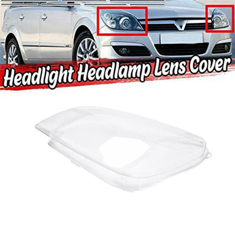 

A03Z-1Pair Car Front Headlight Lens Cover Head Light Shell 93178638 93178637 For Astra H Mk5 2004-2010 Headlamp Lampshade