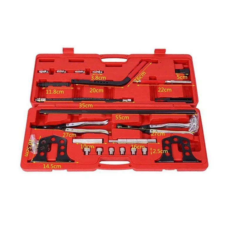 New Car Engine Cylinder Head Valve Spring Compressor Kit Detachable Free Valve Clamp Pliers Oil Seal Removal Replacement Tool