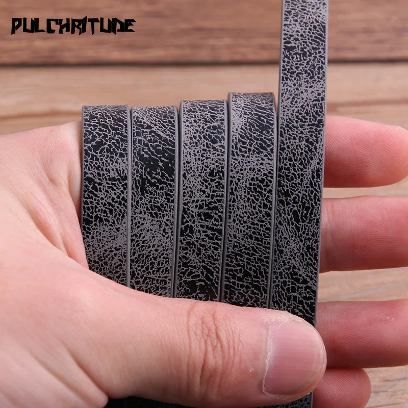 1pcs 120 x 1cm Flat PU Leather Cord & Rope Diy Jewelry Findings Accessories Fashion Jewelry Making Material for Bracelet