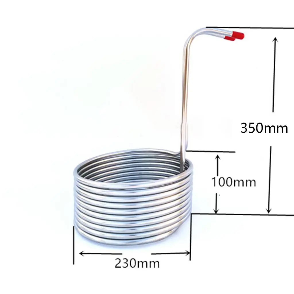 Cooling Coil Home Spiral Hotel Restaurant Stainless Steel Making Chiller Machine Easy Clean Cooling Coil Kitchen Supplies (8m)