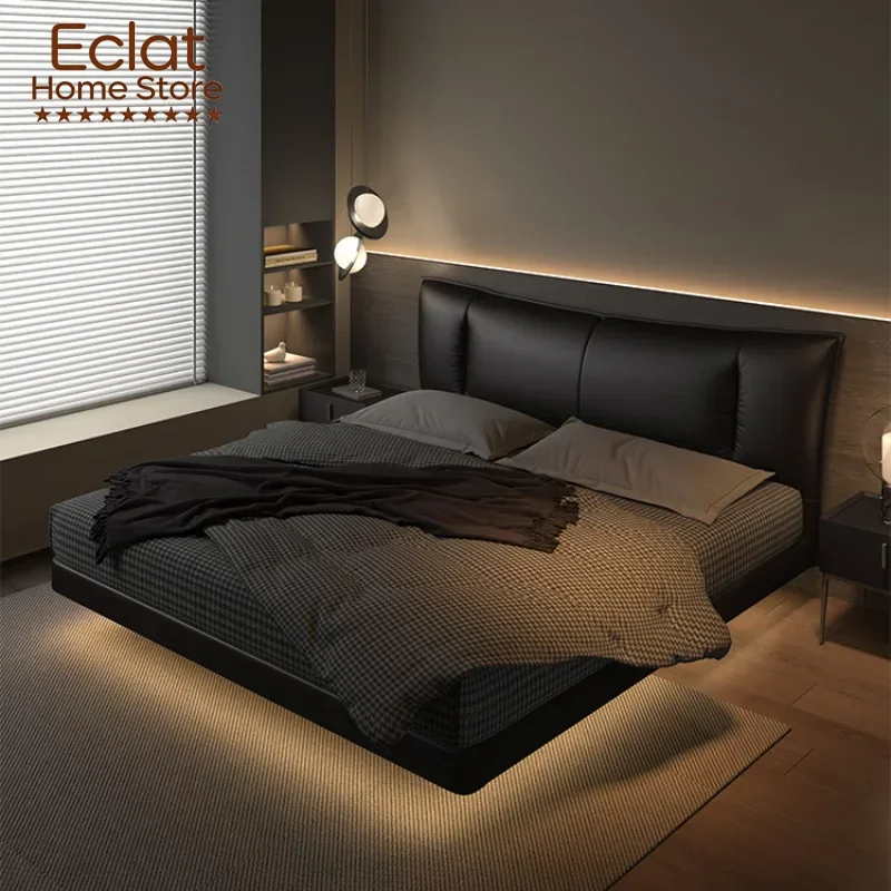 European Simple Double Bed Frame With Storage Wood Bedroom Twin Bed Frame Queen Size Modern Cama Moderno Lujo Home Furniture