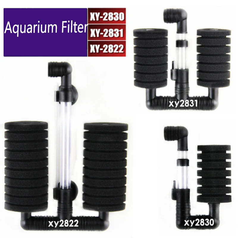 Aquarium Filter Fish Tank Shrimp Pond Air Pump Skimmer Biochemical Sponge Filter Aquarium Filtration Filter Aquatic Pets Product