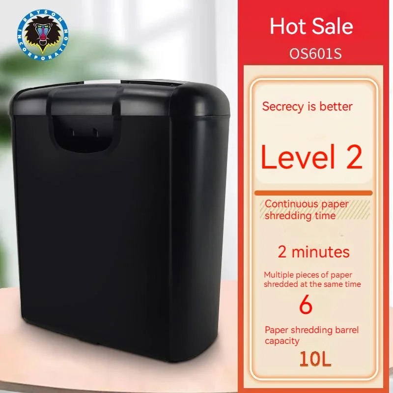 Mini Filler Strip 6mm Cutter 6 Sheets/time 10L Desktop Small Paper Shredder Office Household Electric