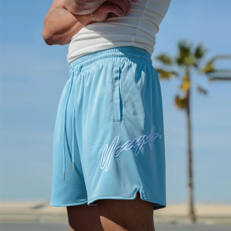 

Men's Shorts Summer New Sports Casual Quick-Drying Breathable Beach Pants Outdoor Basketball Shorts