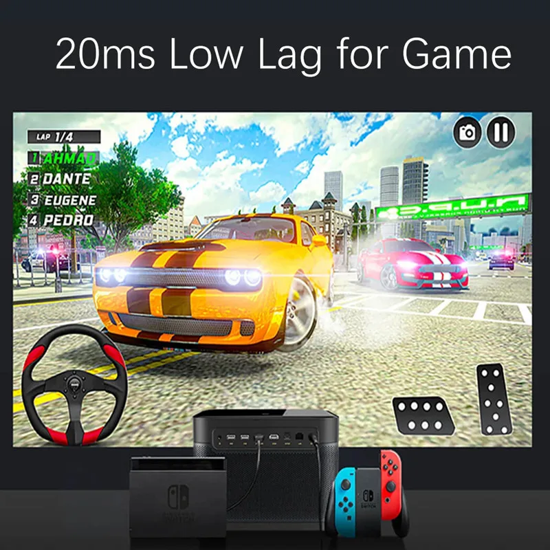 Dangbei mars pro projetor 4k laser beamer 3200ansi lúmen com 128gb de memória ativo 3d wifi smart tv vídeo cinema em casa