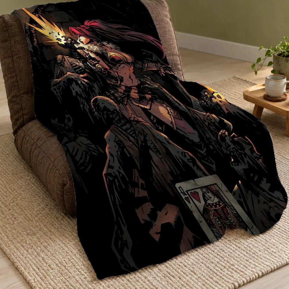 D-Darkest Dungeon 2 Throw Double Sided Flannel Throw Blanket Soft Warm Washable Home Decor