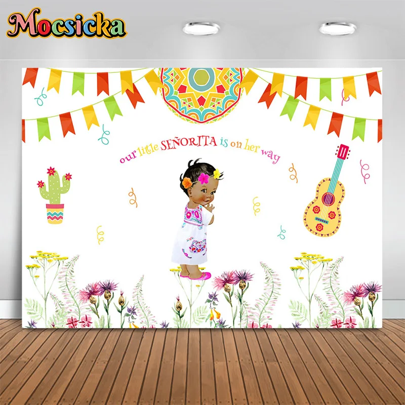 Mocsicka-子供の写真の背景,誕生日パーティーの背景,緑,フラミンゴの背景,ケーキのスマッシュ,写真バナー,スタジオアクセサリー,夏