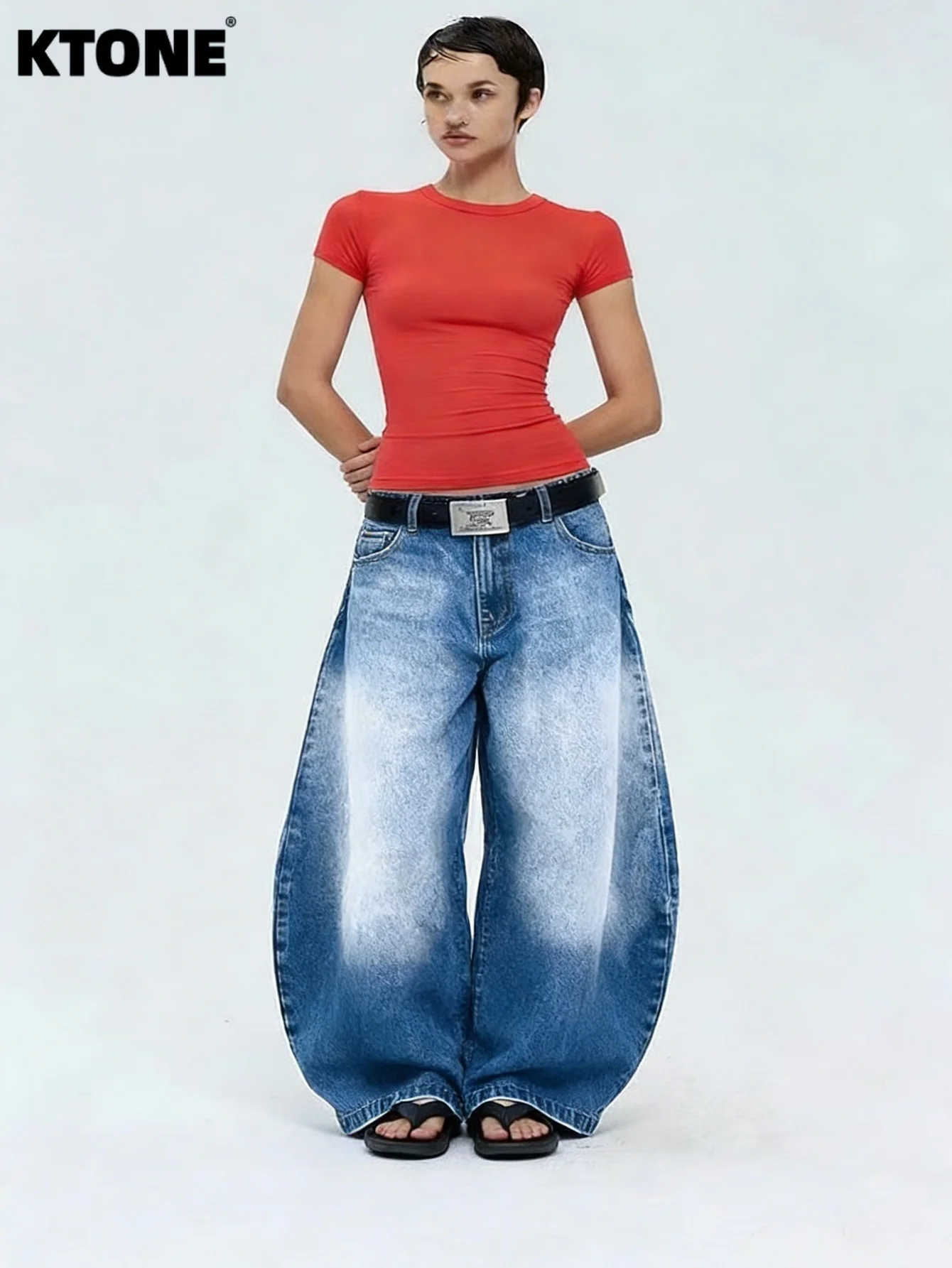 

Men's Loose Blue Jeans For Man Loose Drip Original Design Daily Wear No accessories or belts included