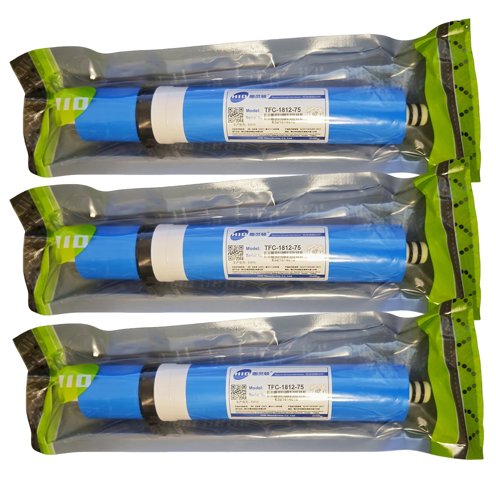 HID TFC 1812-75GPD RO Membrane for 5-Stage Water Purifier Reverse Osmosis System NSF/ANSI Certified
