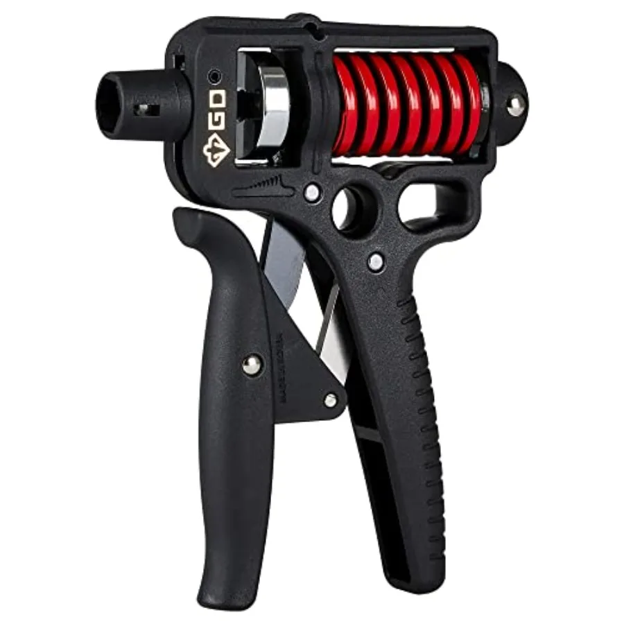 

Тренажер для развития силы хвата GD Grip Premium, регулируемый, для тренировки предплечий, укрепления запястий и предплечий, красный