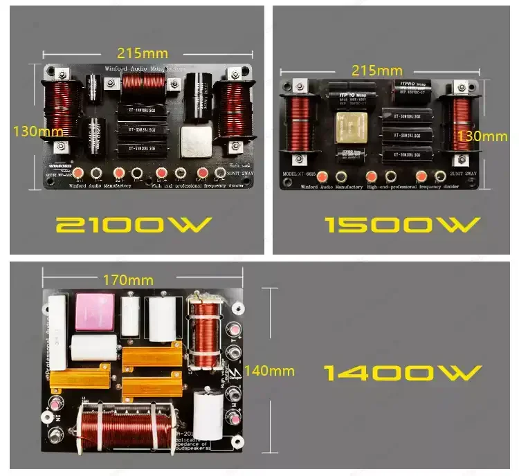 High Power Speaker Crossover - for Dual 15