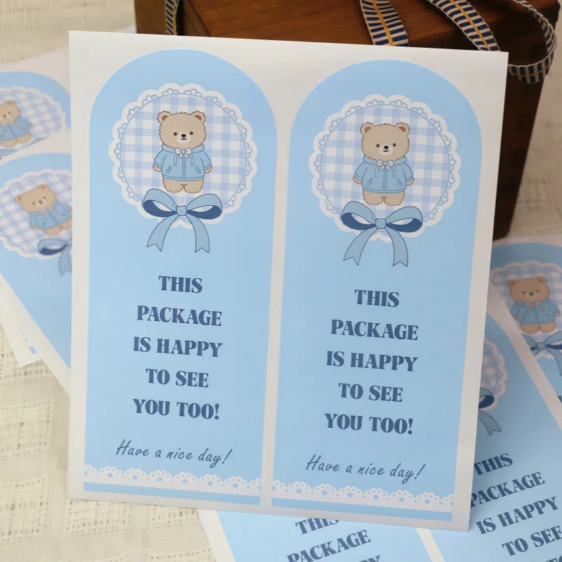 

50 шт./упак. по этой упаковке Happy To See You Too наклейки для малого бизнеса подарочная коробка упаковка Декор благодарственные наклейки уплотнительные этикетки