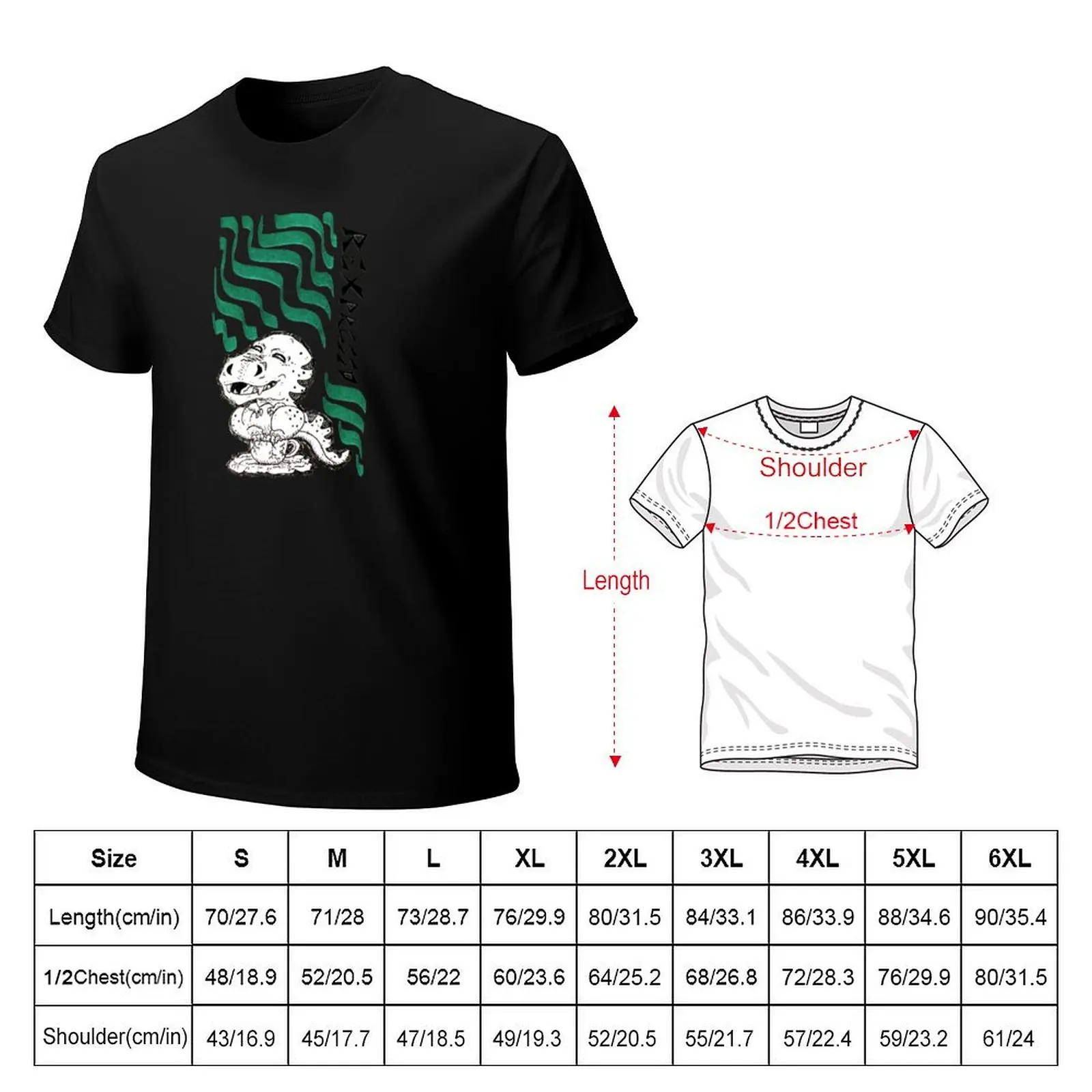 Punimal Café: Rexpresso T-Shirt Casual Pattern Print Tee Shirt