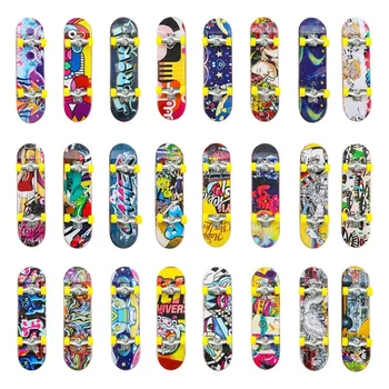10 pz/lotto In Lega di Alluminio Mini Dito Skateboard Unti-smooth Tastiera Ragazzi Giocattolo Dito Skate Tech Truck Bomboniere Regali