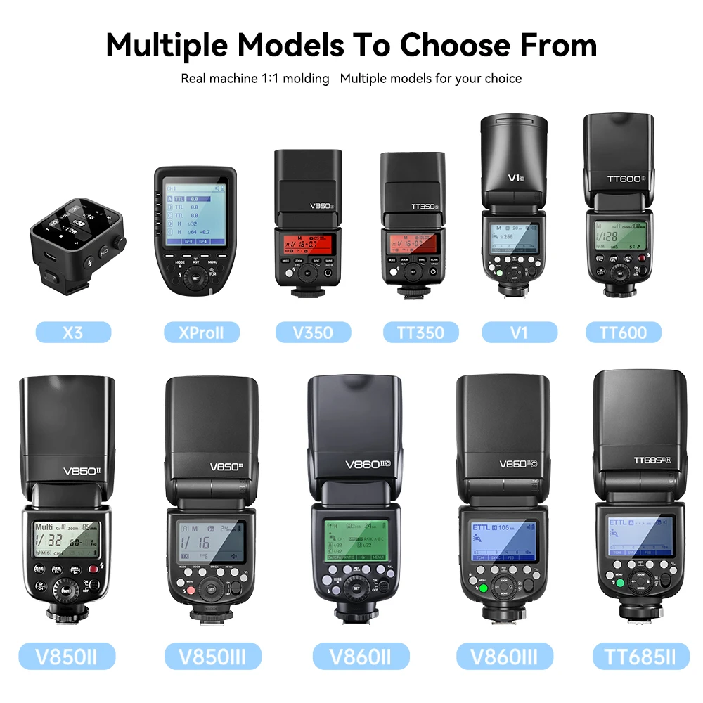 Godox الزجاج المقسى ل Godox X3 Xpro الزناد V1 V850III V860III TT685II V860II V850II TT600 V350 TT350 كاميرا ضوء فلاش