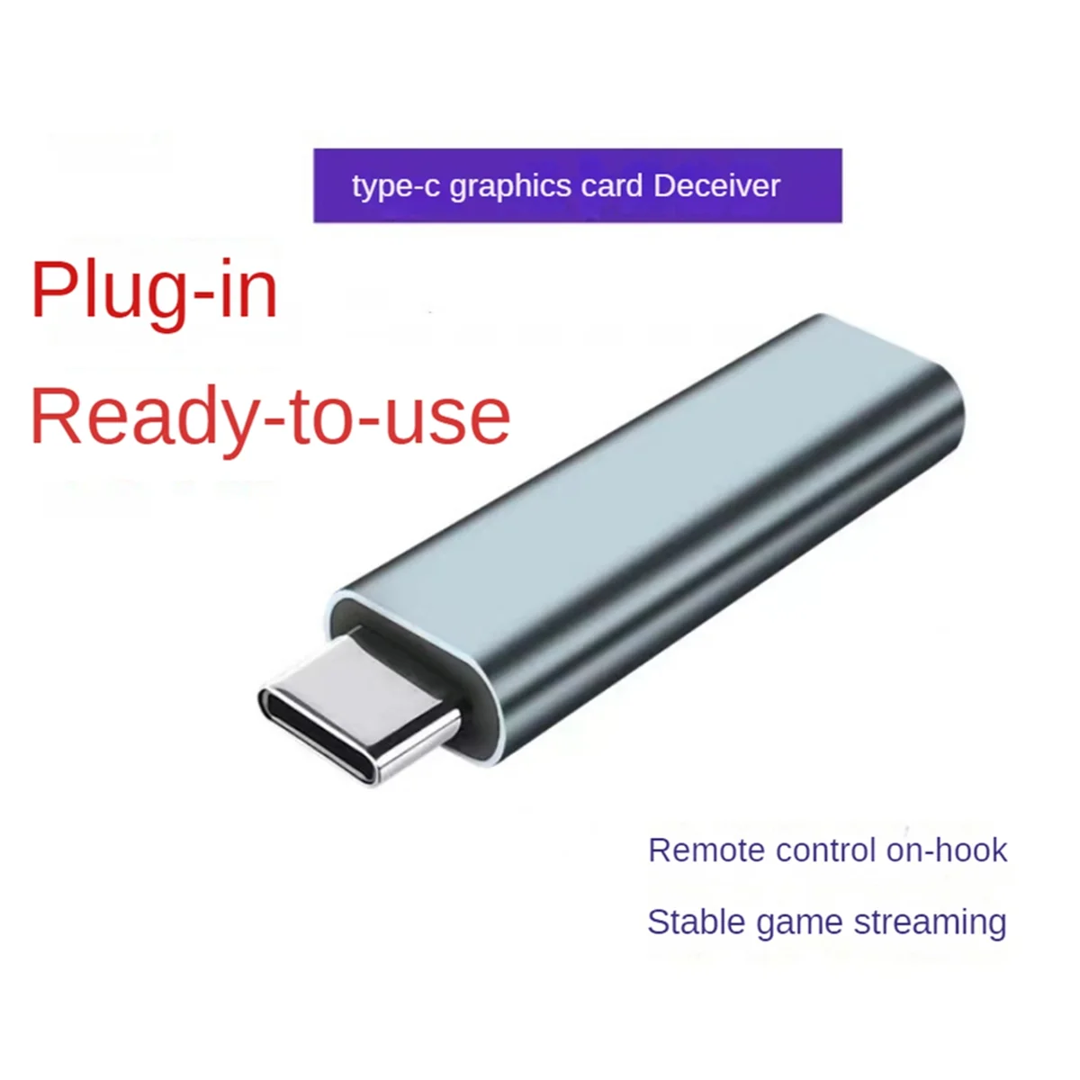 محول عرض افتراضي USB Type-C ، قابس دمية eded DDC ، شبح بدون رأس ، محاكي شاشة ، تحميل وهمية ، 4K @ 60Hz