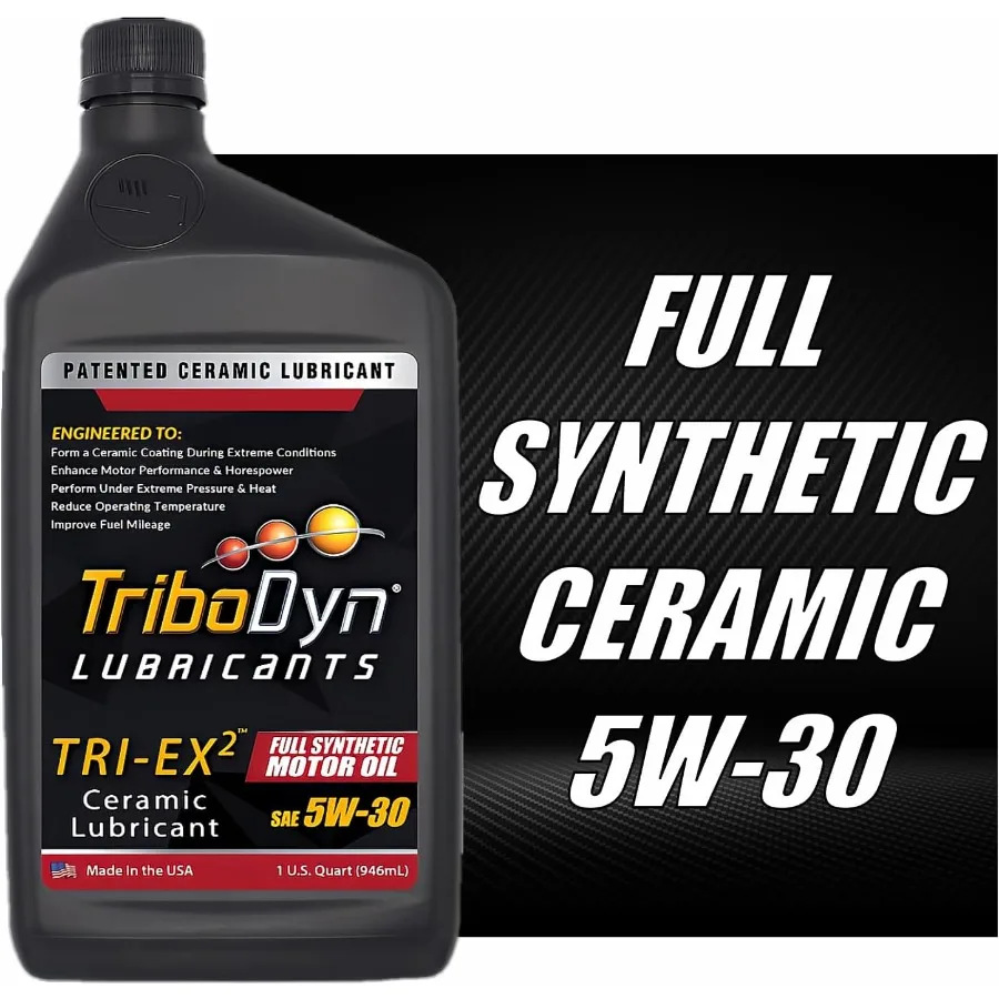 زيت محرك صناعي كامل TRI-EX2 5W30 مع طلاء سيراميك لمحركات عالية الأداء وتحسين كفاءة الوقود API SN و