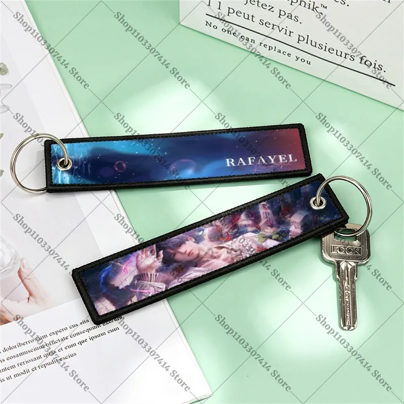 Game Love and Deep Space Keyring Accessories Charms Pendant Backpack Bag Ornament Xavier Zayne Rafayel Sylus Caleb Keychain Gift view 4