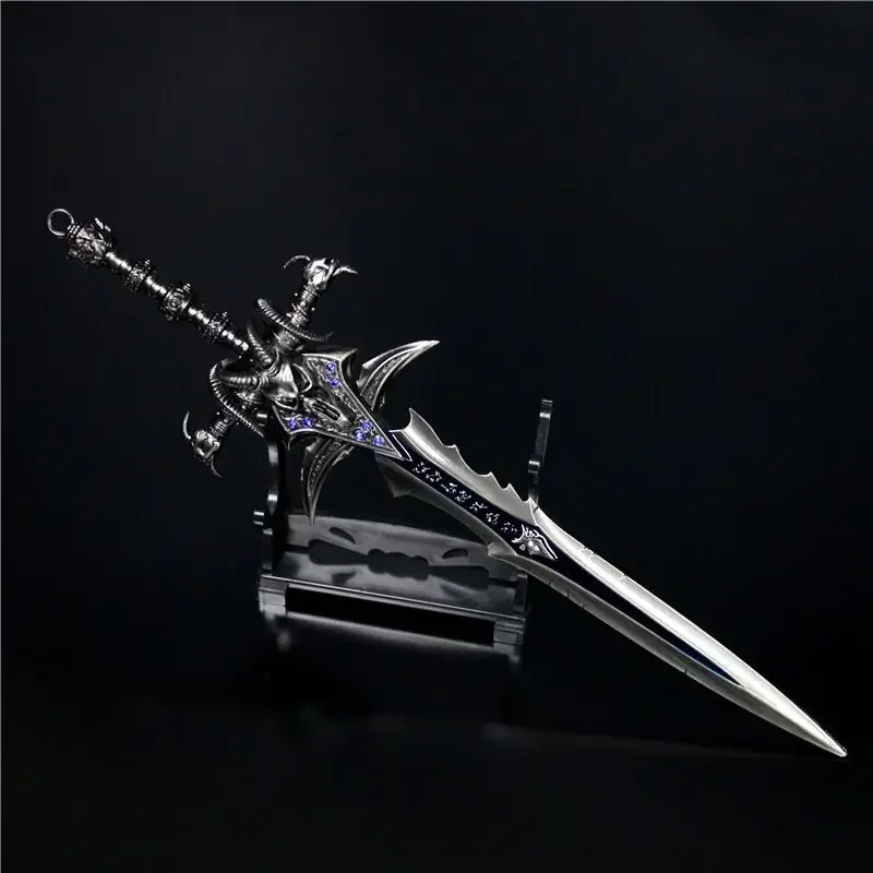 15-30cm World of Warcraft Lich King Frostmourne Alloy Sword Game Keychain Not Sharpened Weapon Knife Model Gift Toys for Boy