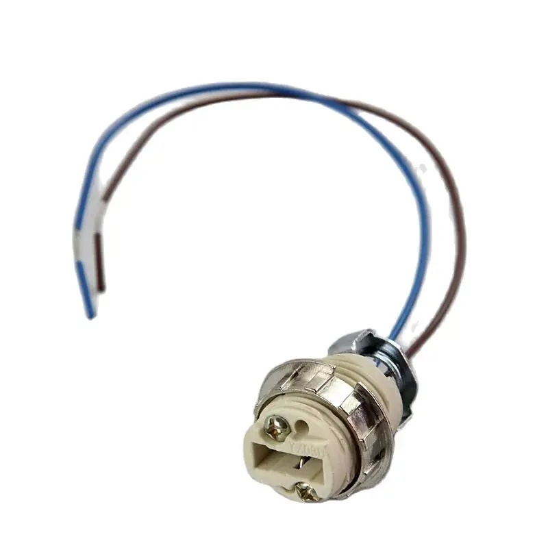 5pcs 20cm / 50cm / 100cm, High Quality G9 Socket Power Wire + Metal Bracket for AC85~265V G9 LED 220V LED Bulb Lamp Holder