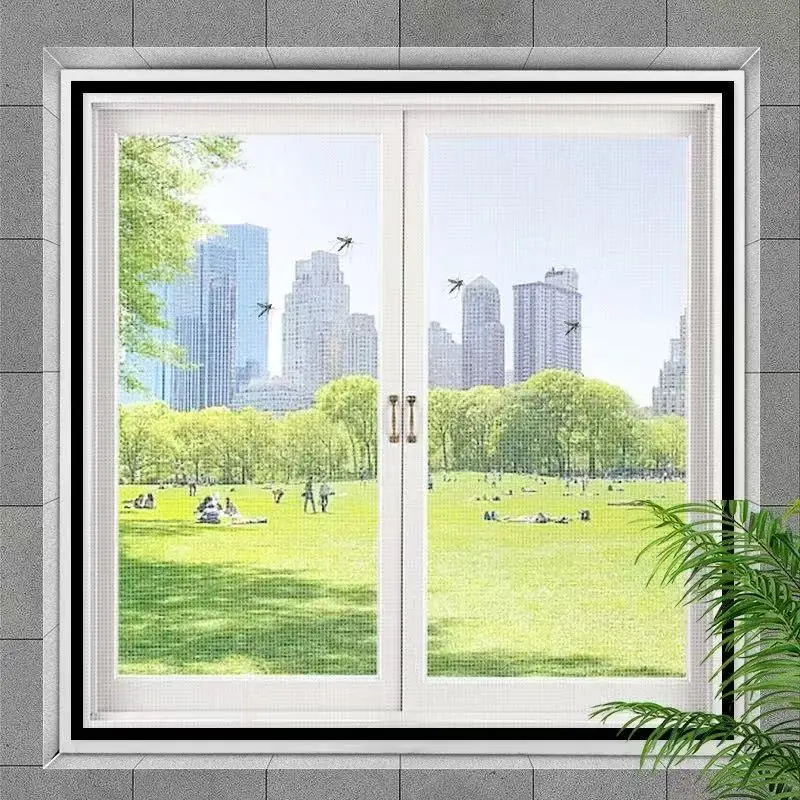 Mosquito proof Velcro Window Screen for Summer Home Use