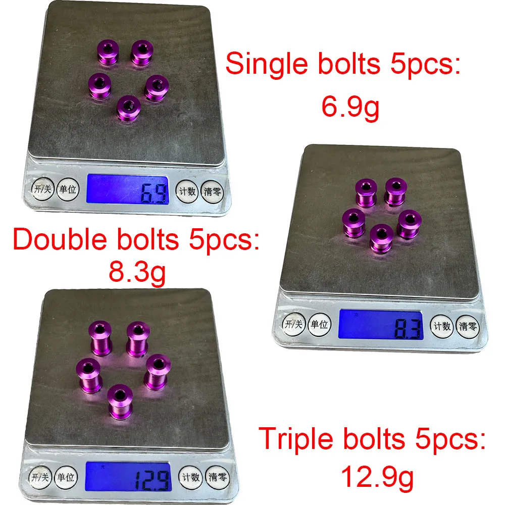 MTB Monoplate Chainring Bolt Bicycle Crank Plate Screw Single Double Triple Crankset ChainWheel Ring Bolt Mountain Bike Part