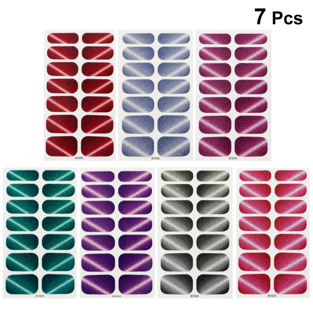 

Cat Stickers Shiny Self-Adhesive Manicure Decals For Women Girls Durable Fashionable Design No Glue Needed