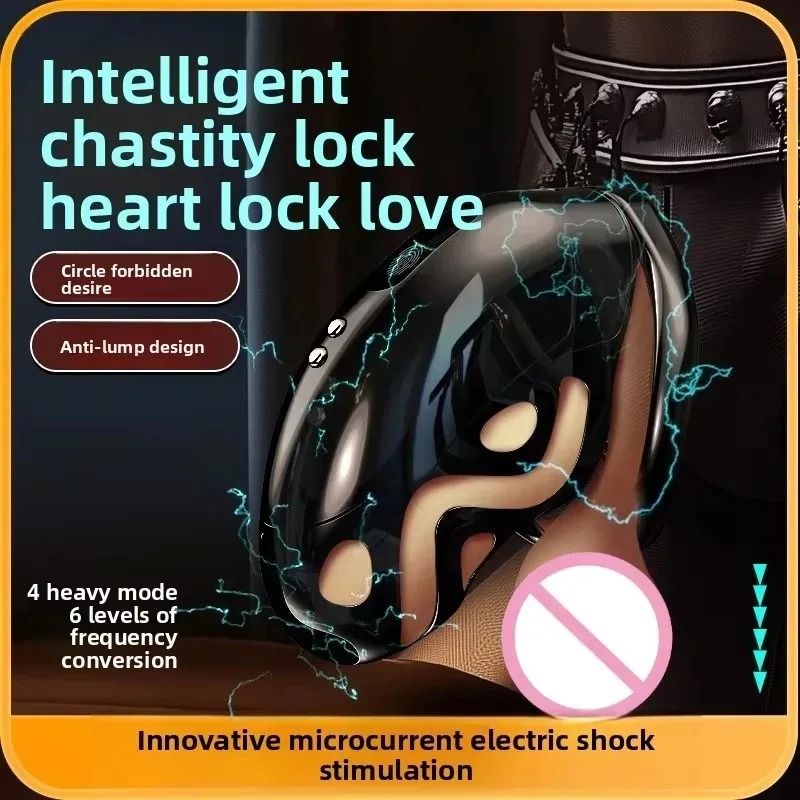 Wireless Remote Control Electric Shock Penis Cage Male Chastity Belt Electrical Cock Cage Chastity Device Sex Toys For Men Gay