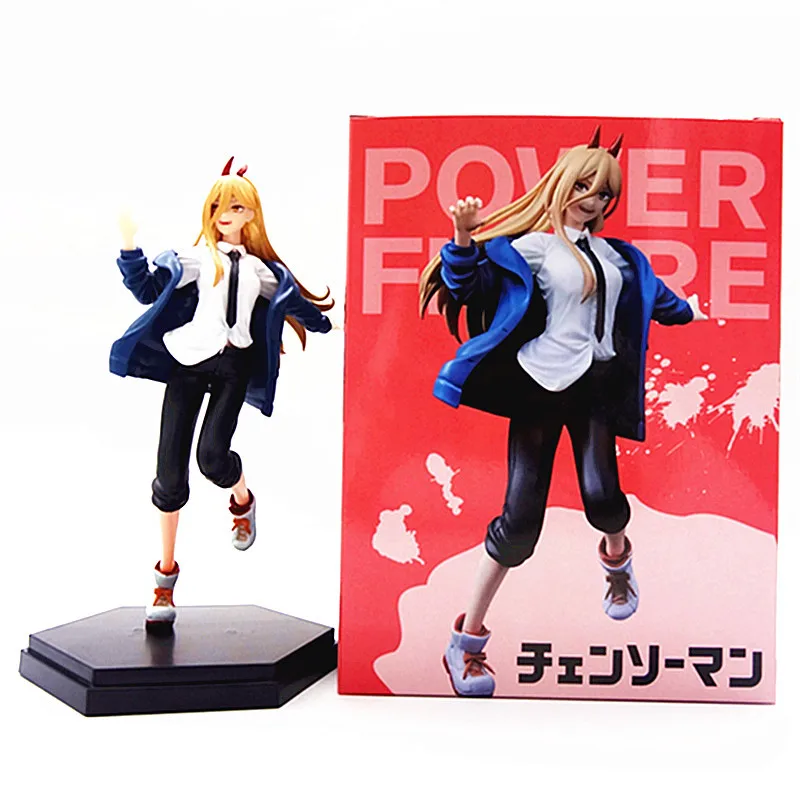 Anime Chainsaw Man Power Figure Nyaako Power Action Figures 21cm Pvc Figurine Statue Collectible Toys Model for Children Gifts