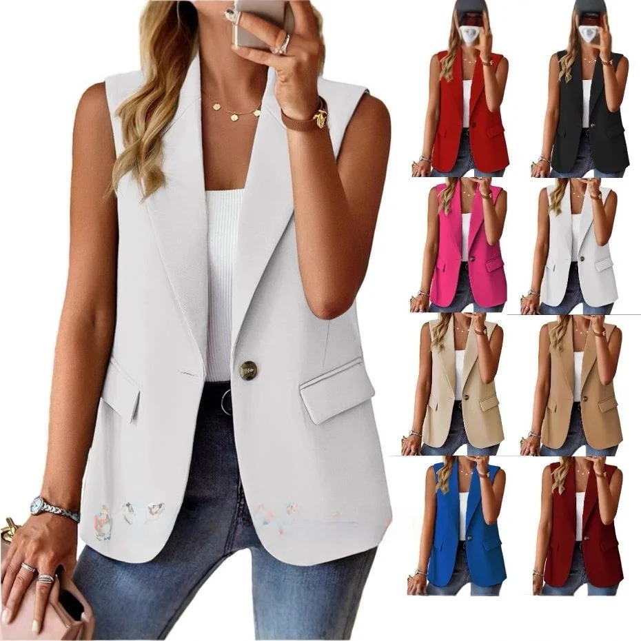 

Women's Slim Fit Cardigan Suit Jaet Commute Sle Polyester Fiber Medium Length with Splice Proc Spring Season