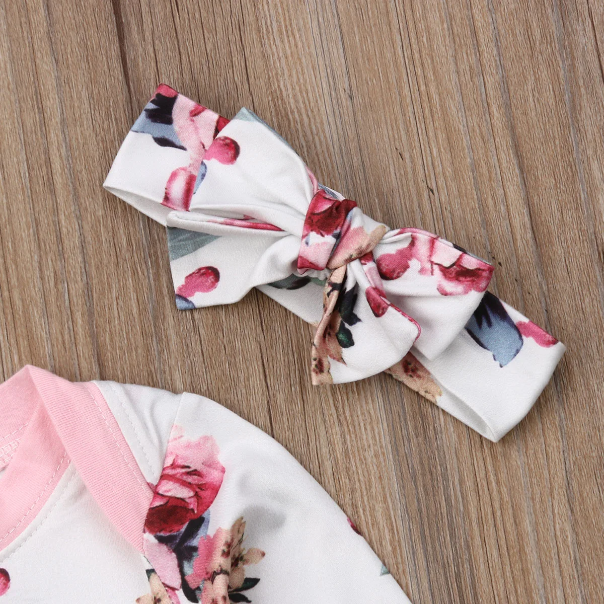 Pijama de manga larga con cuello en U para niña, Vestido largo con estampado de flores y Diadema de mariposa, conjuntos de sueño diario, informal y elegante, Verano