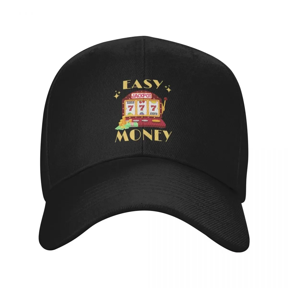 Casino Gambling Slot Machine Easy Money Baseball Cap Anime Hat Big Size Hat Men's Caps Women's