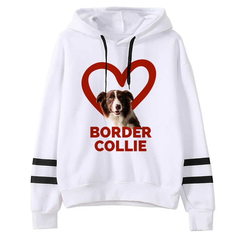 Sudadera con capucha Border Collie para mujer, chándal vintage de estética de los años 90, y2k, Camisa con capucha, Jersey harajuku