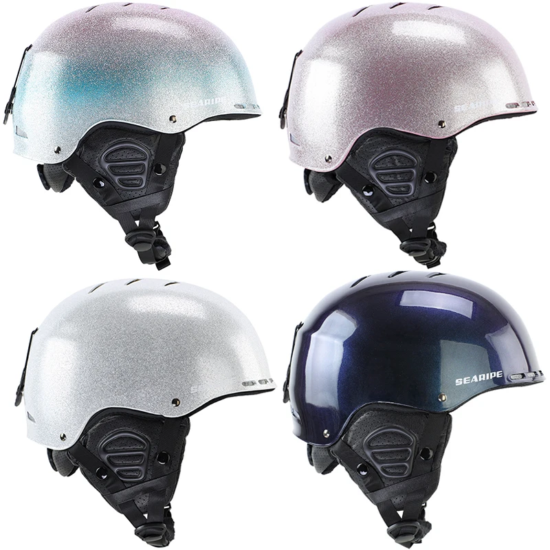 

2025 Winter Women Men Outdoor Ski Helmets Thermal Protective Gear Snowboarding Snow Helmet Anti-collision Sports Skiing Helmet
