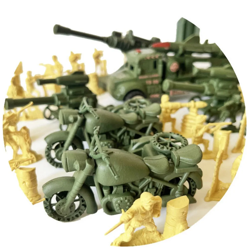 Set De 90 O 130 Soldados De Plástico Para Niños – Juguetes Militares Educativos Y Decorativos (Polipropileno)