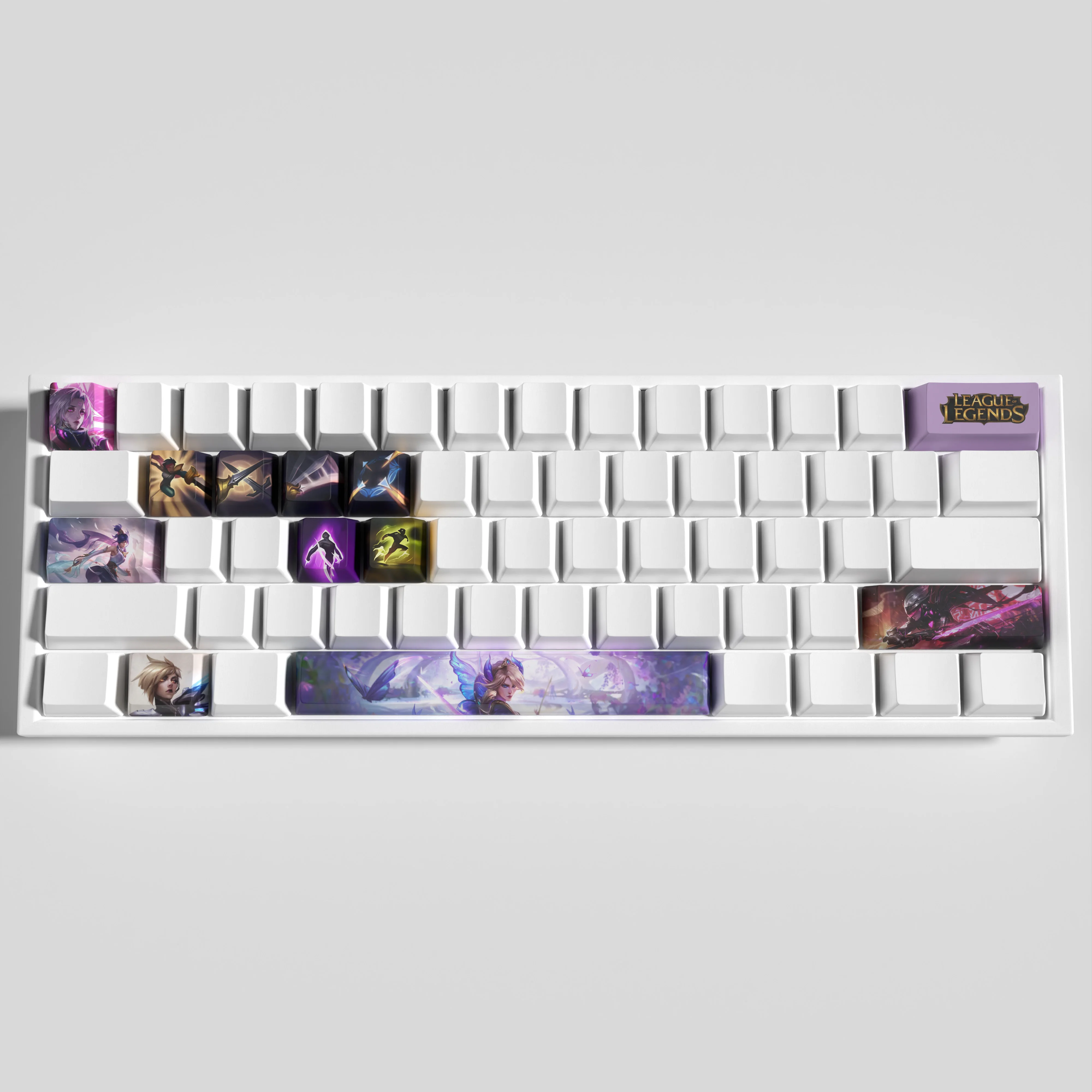 Fiora keycaps League of Legends keycaps  game keycaps OEM Profile 12keys PBT dye sub keycaps