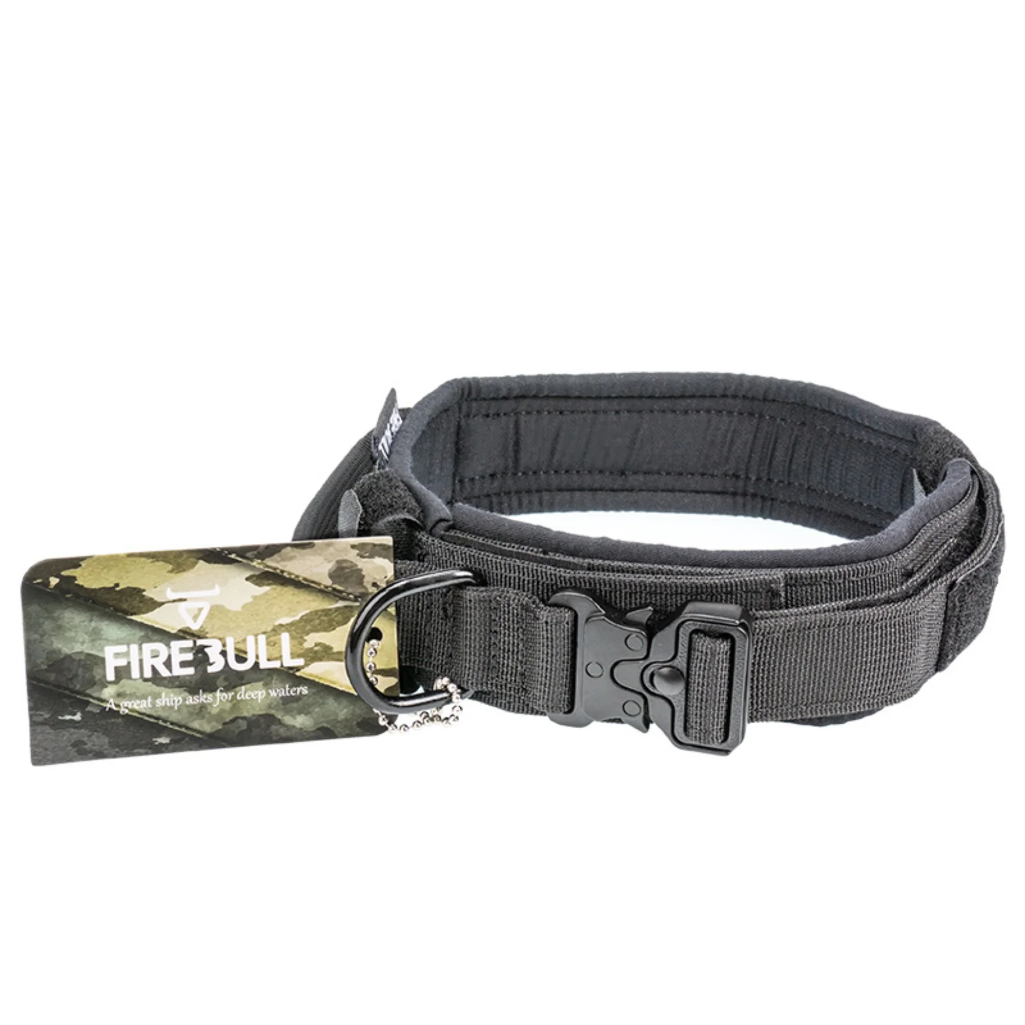 Dog collar nylon tactical collar pet outdoor large and medium-sized military dog training tactical dog strap