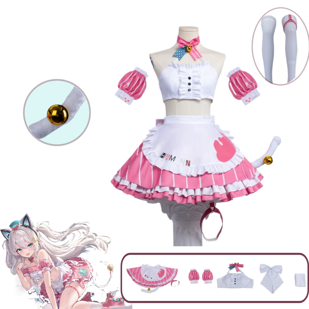 

Azur Lane Cosplay Costume - Hammann Delicious Magic Outfit Women's Pink Sweet Lolita Dress Anime Game Cosplay Con Outfit