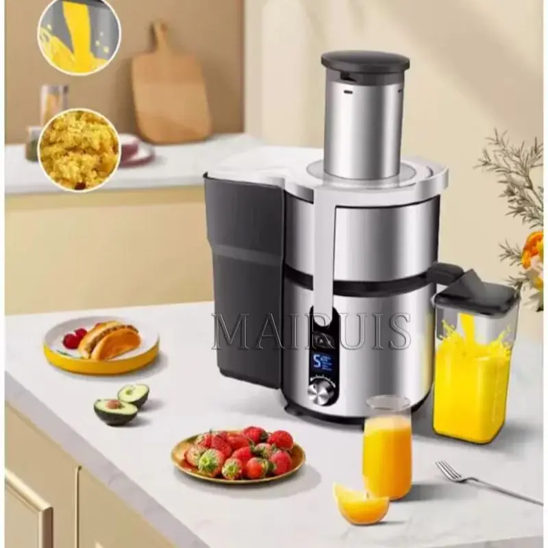 Large Caliber Juicer Residue Separation Household Low-Speed Fruit Vegetable Multi-Functional Juicer Commercial Electric Juicer