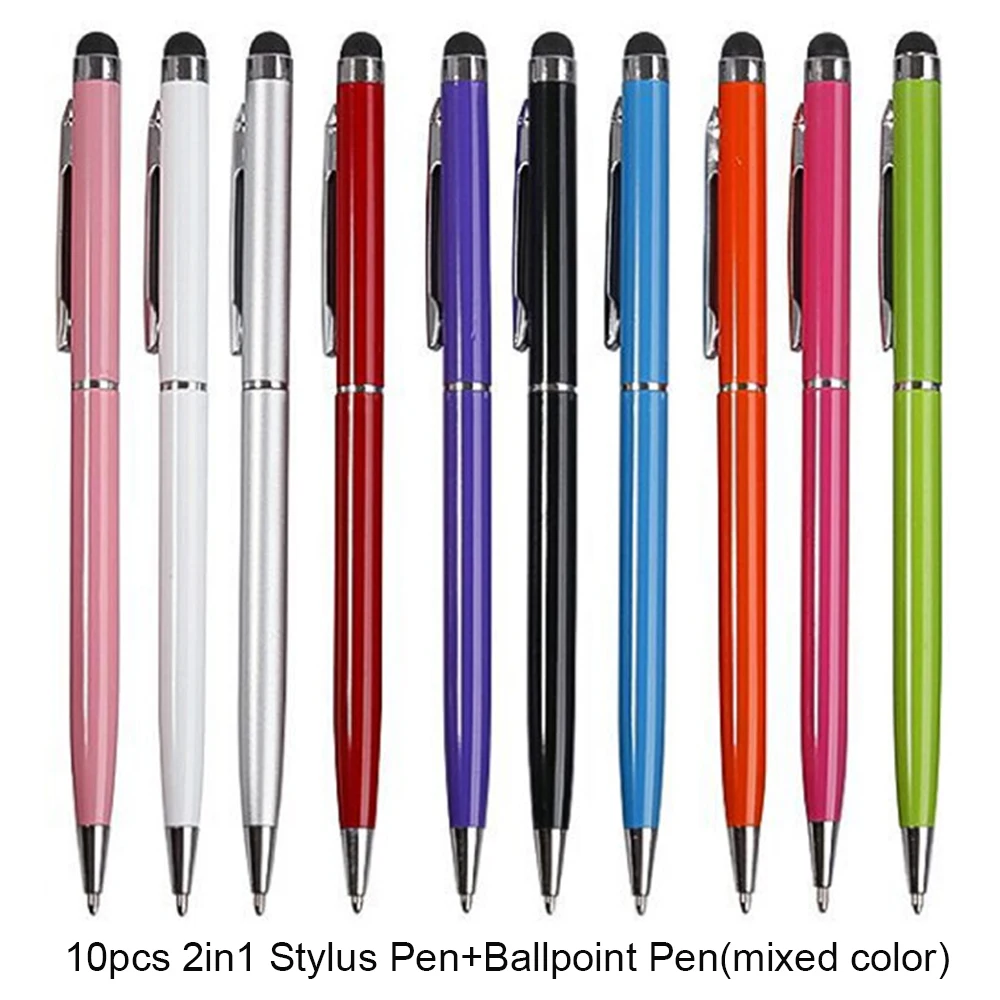 10 stks Stylus Pen Voor iPad Apple Potlood Touch Pen Voor Android IOS Windows Tablet Telefoon Pen Voor iPhone Huawei Samsung Xiaomi