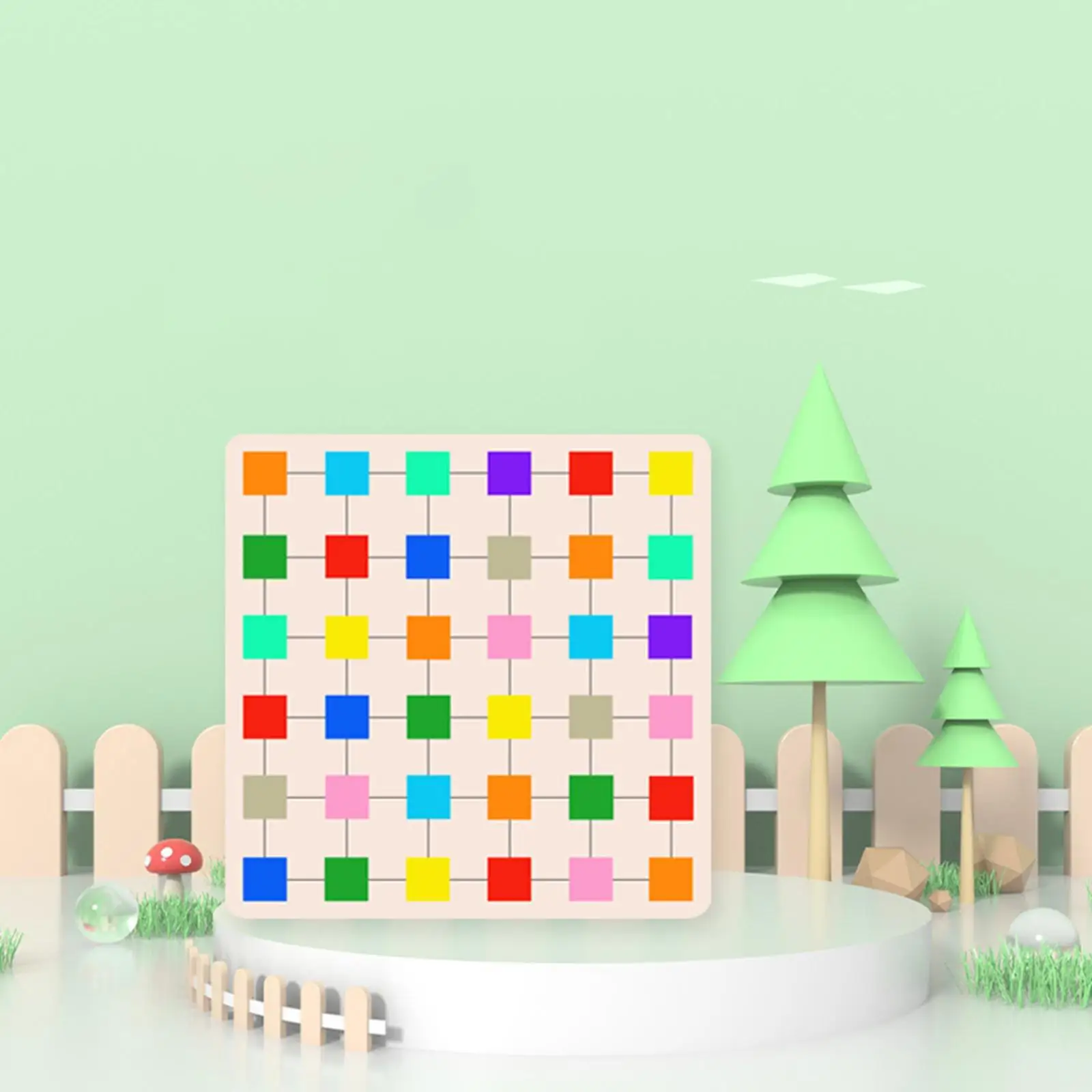 Montessori Speelgoed Kinderen Kleuraanpassing Puzzelspel Houten Draagbaar Leren Speelgoed Kleurblok Jigsaw Board voor Jongens Meisjes Geschenken