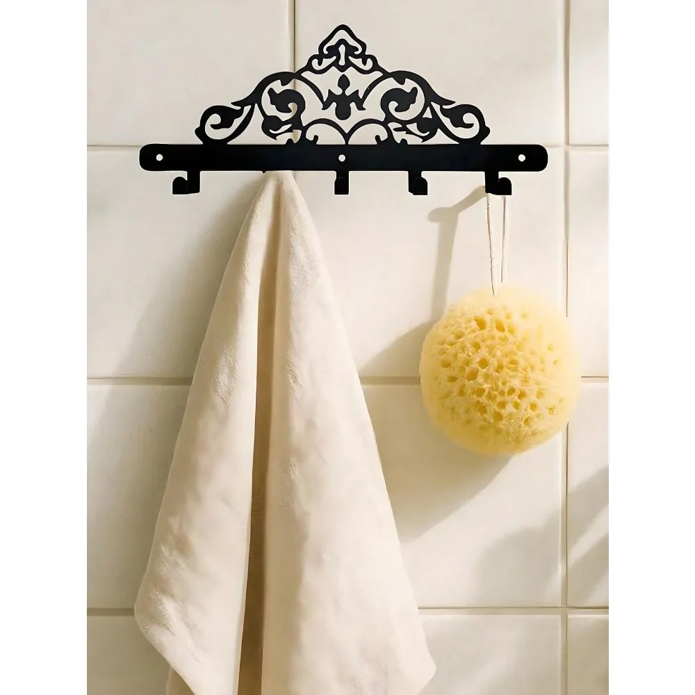 Snowflake Metal Wall Hook, Multi-use Storage Hanger, Winter Home Decor