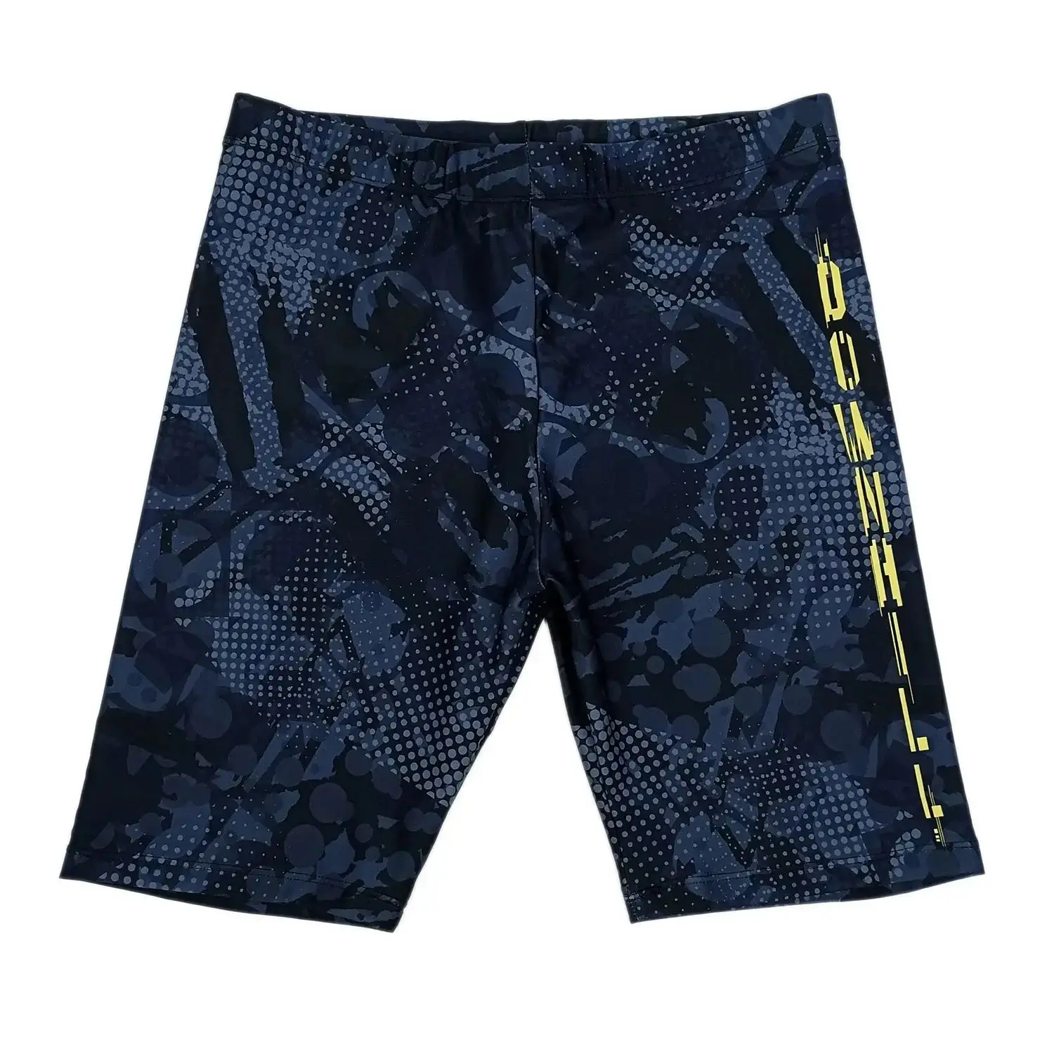 

Men's Quick Dry Swimming Trunks, Knee Length Swim Shorts, Printed Competitive Training Swim Pants